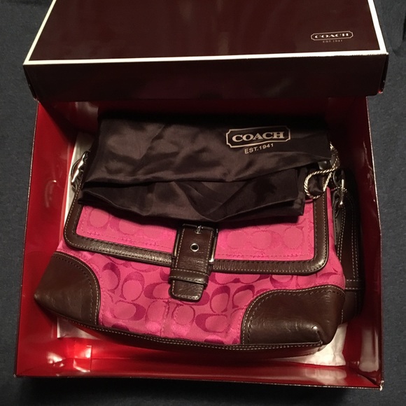 Hot Pink Coach Purse - Picture 4 of 4